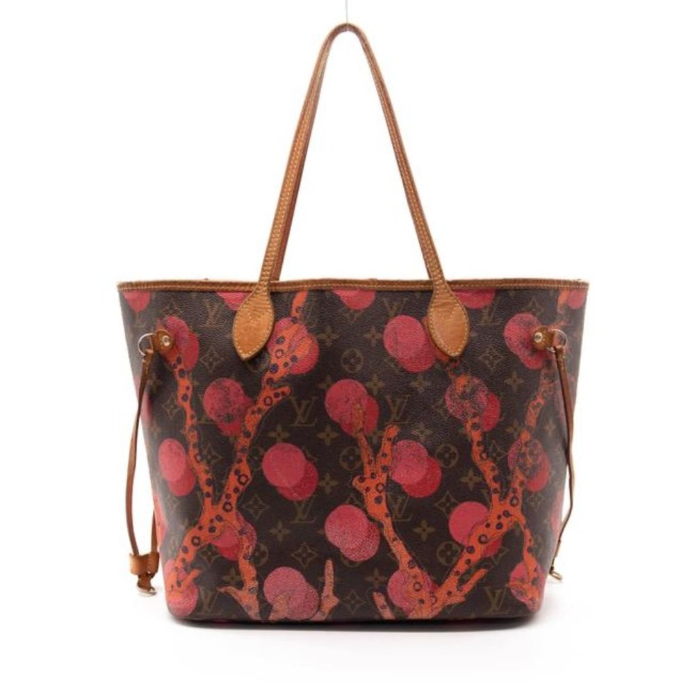 Neverfull Ramages Mm Pink Brown Monogram Tote **RARE